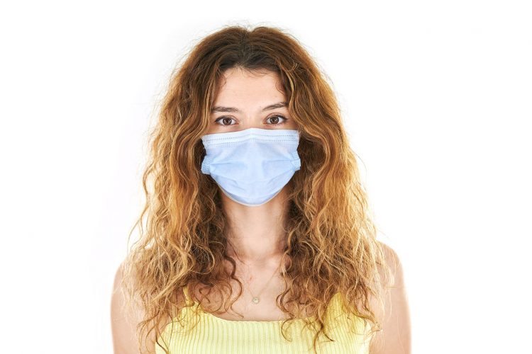 coronavirus, mask, woman